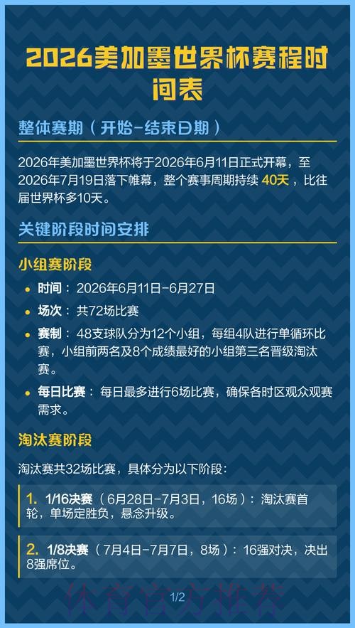 2026世界杯美加墨什么时候开始 2026世界杯美加墨什么时候开始